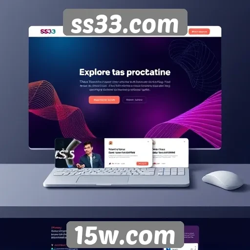 Perfil do site ss33 com estrutura e design